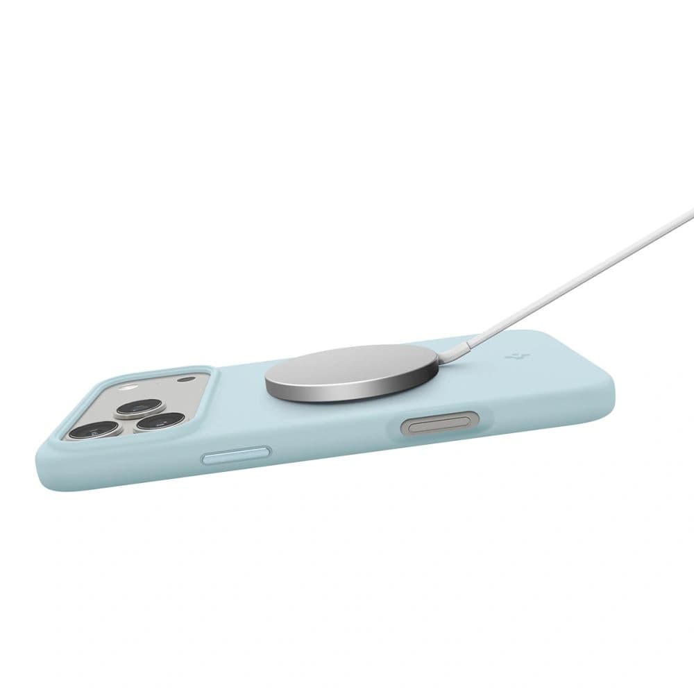 Spigen Silicone Fit Mag MagSafe Apple iPhone 17 Pro Max Mute Blue - 7