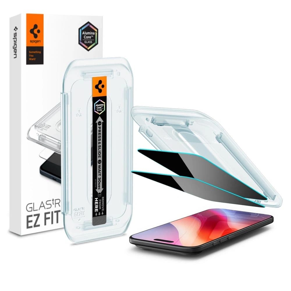 Spigen Glas.tr ez Fit Apple iPhone Air Privacy [2 PACK] - 1