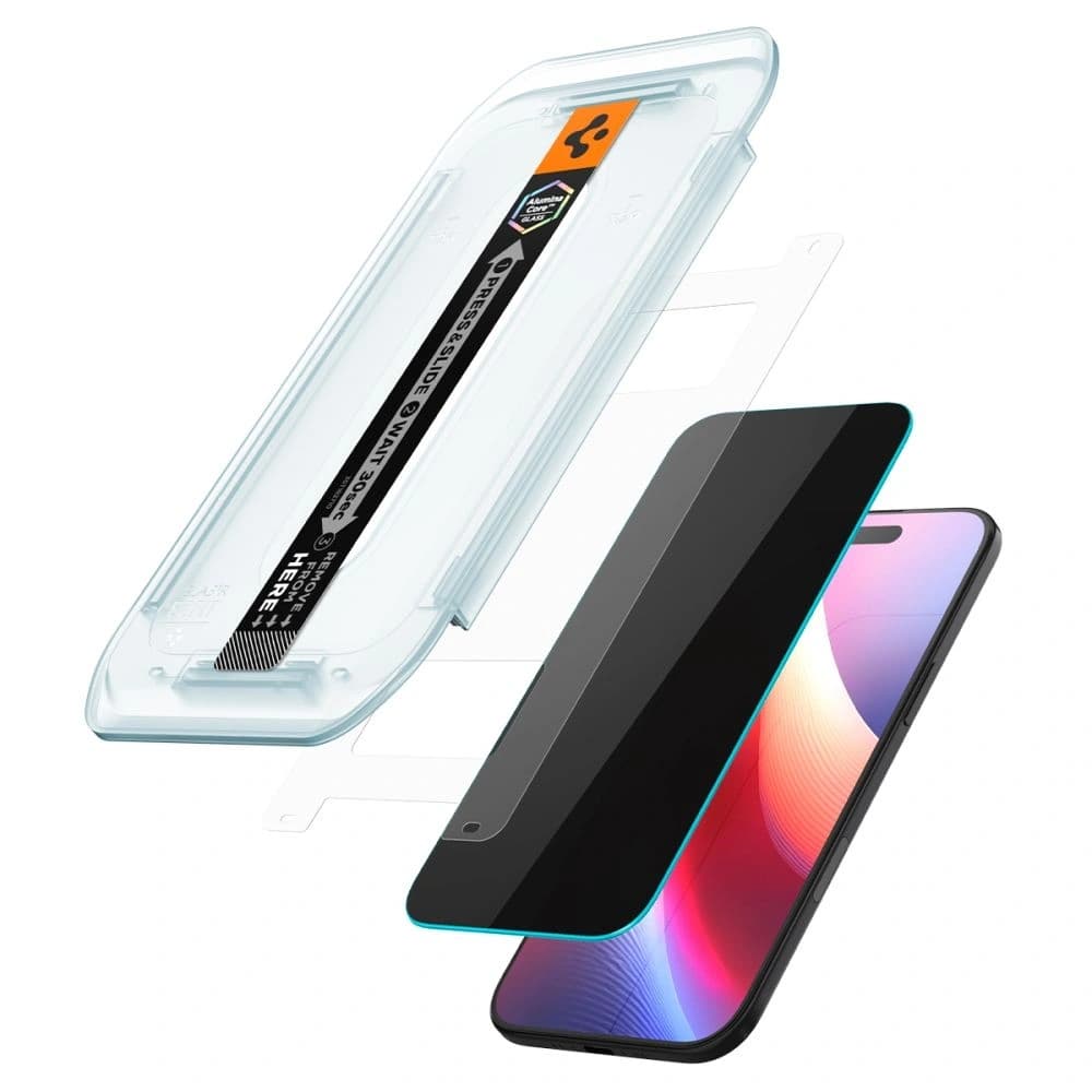 Spigen Glas.tr ez Fit Apple iPhone Air Privacy [2 PACK] - 3