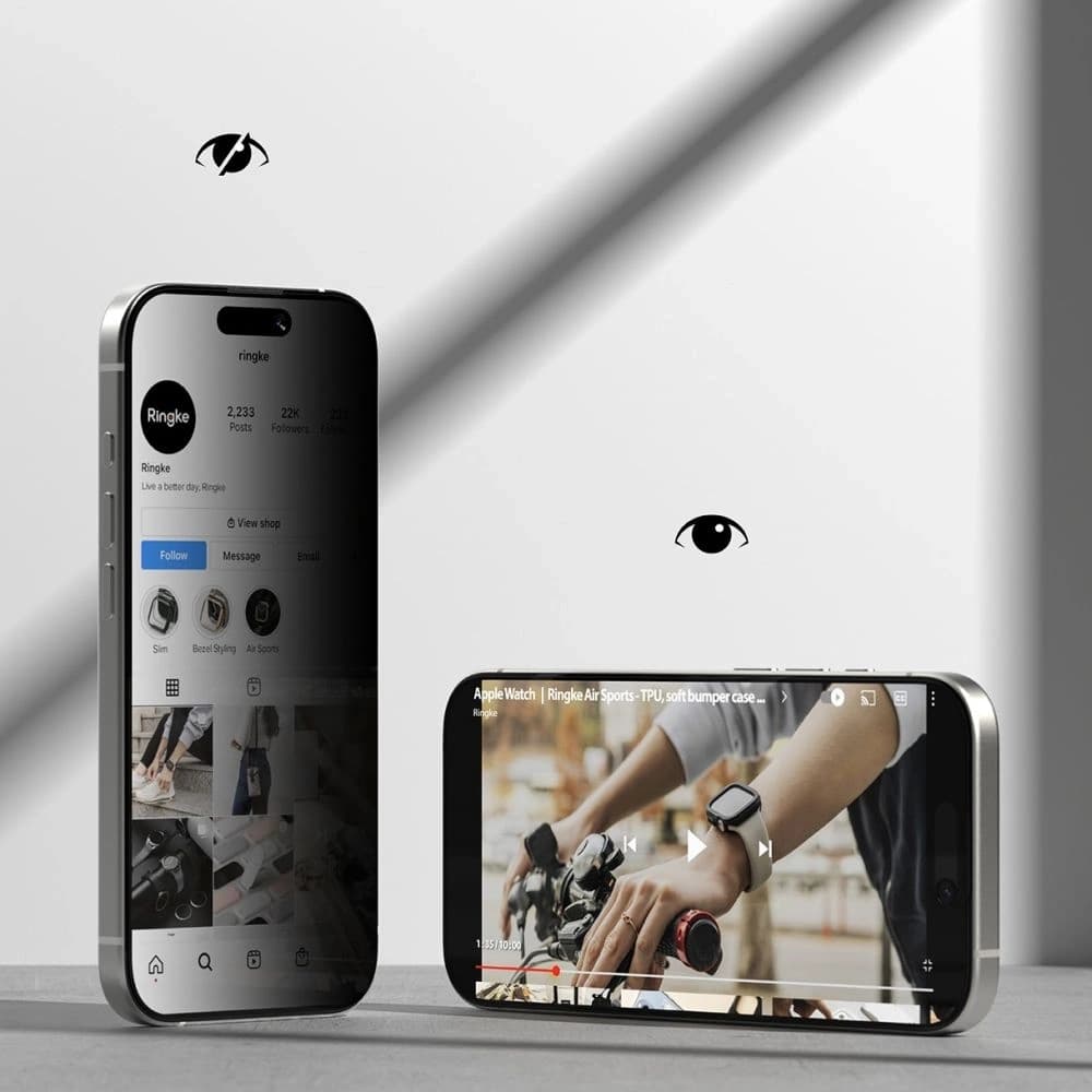 Ringke Easy Slide Apple iPhone 17 Datenschutz [2 PACK] - 3