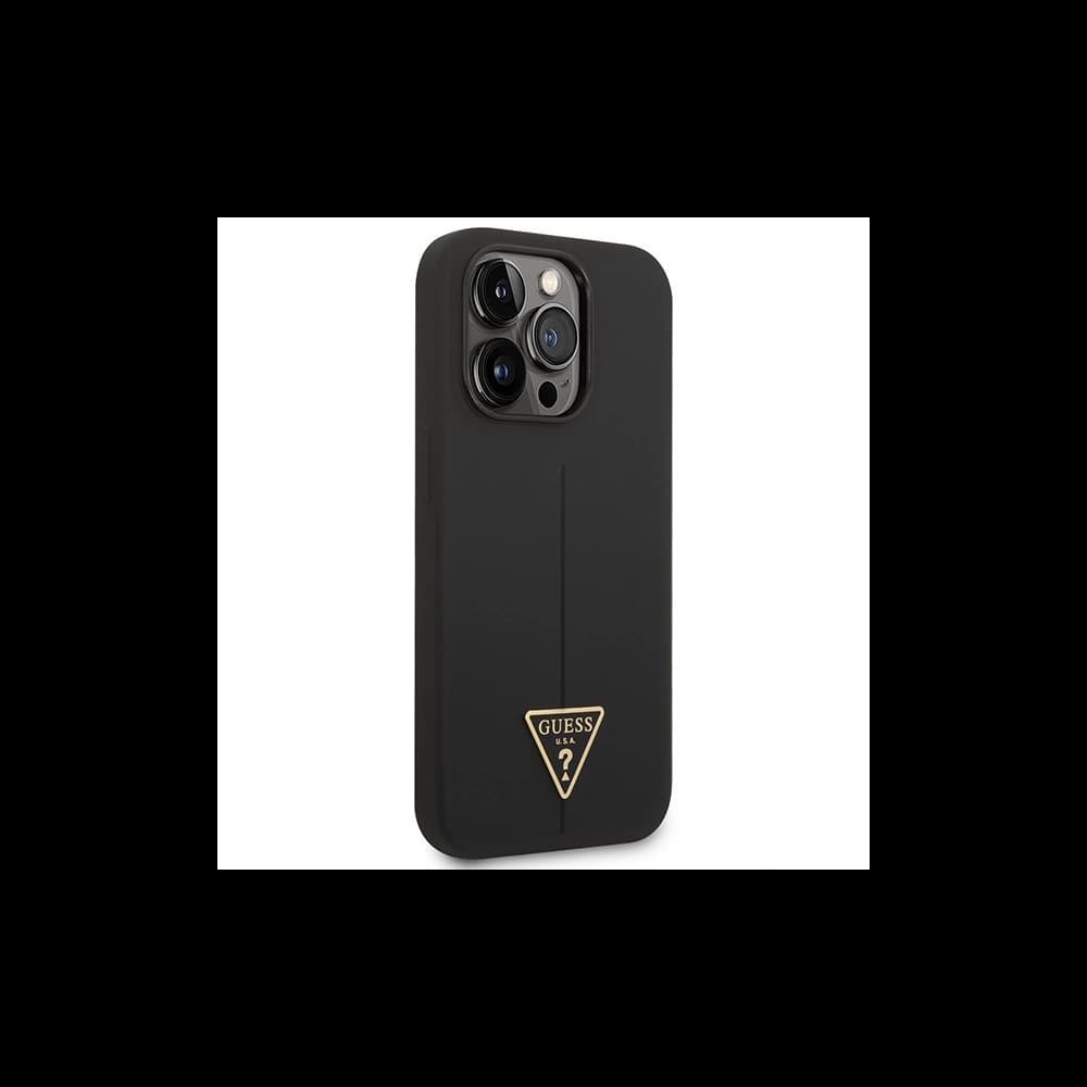 [CR] Case Guess GUHCP14XSLTGK Apple iPhone 14 Pro Max schwarz/black Hardcase Silikon Triangle - 4