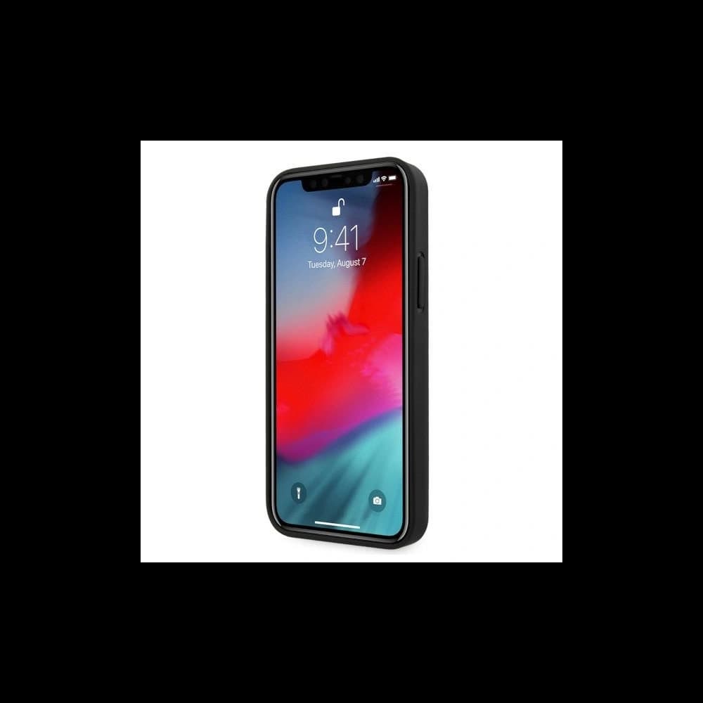 [CR] BMW BMHCP12MRSWPK Apple iPhone 12/12 Pro black hardcase Leather Perforate - 5