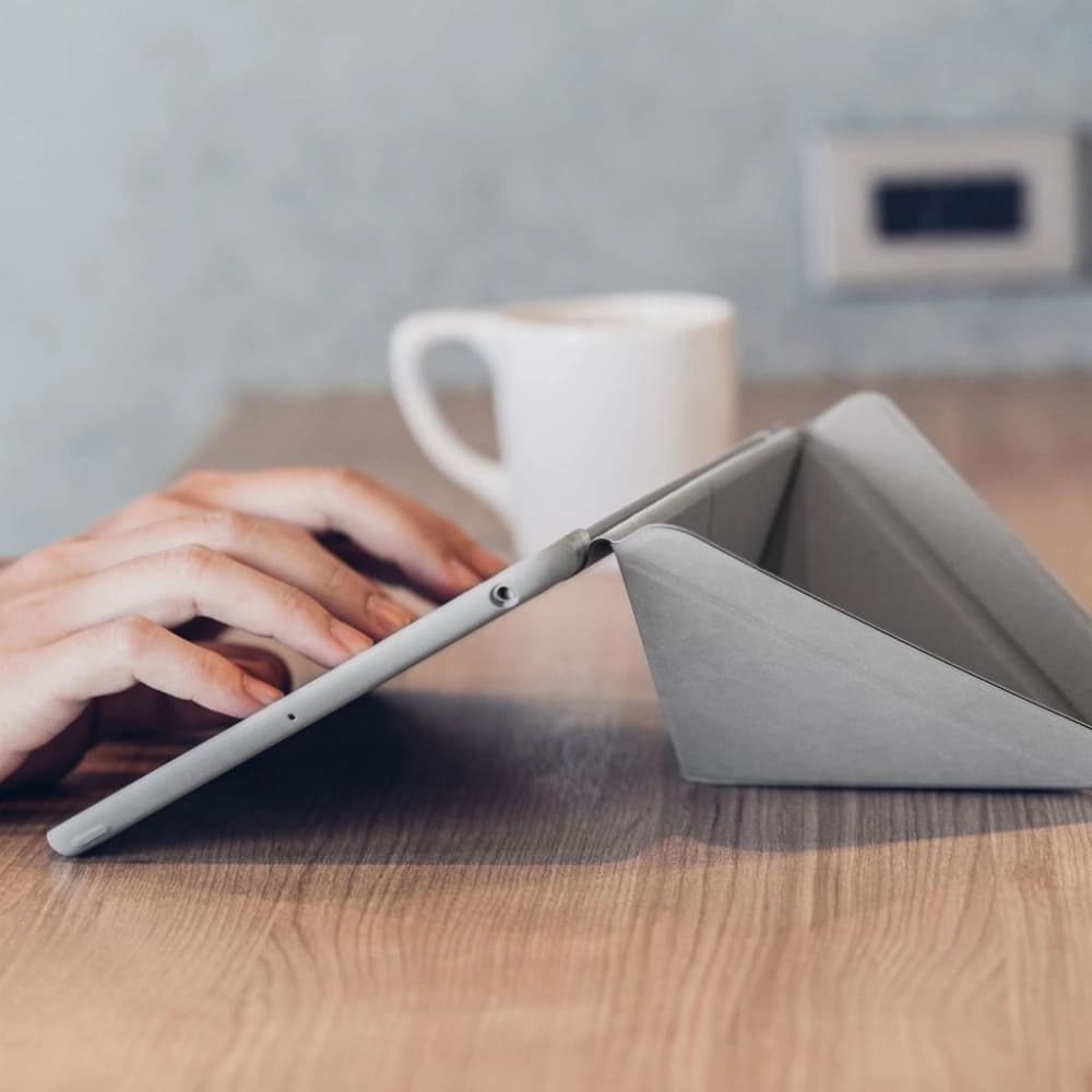 Moshi Apple Hülle VersaCover origami iPad 9.7 2017/2018 (5. und 6. Generation) (Stone Gray) - 4