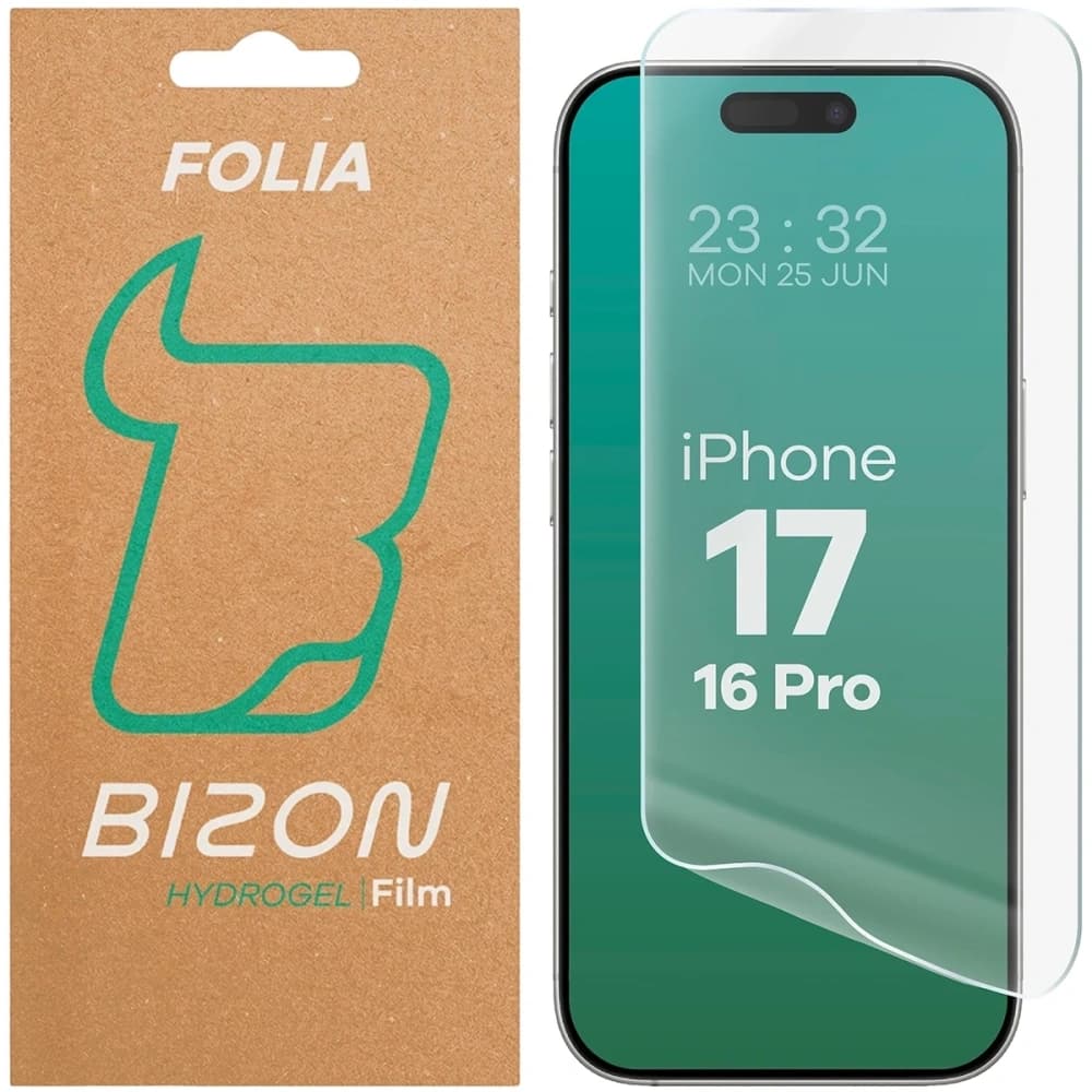 Bizon Glass Hydrogel Front Apple iPhone 16 Pro / 17 - 1