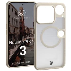 Bizon Case MatteO Magnetic Nothing Phone (3) smoky beige