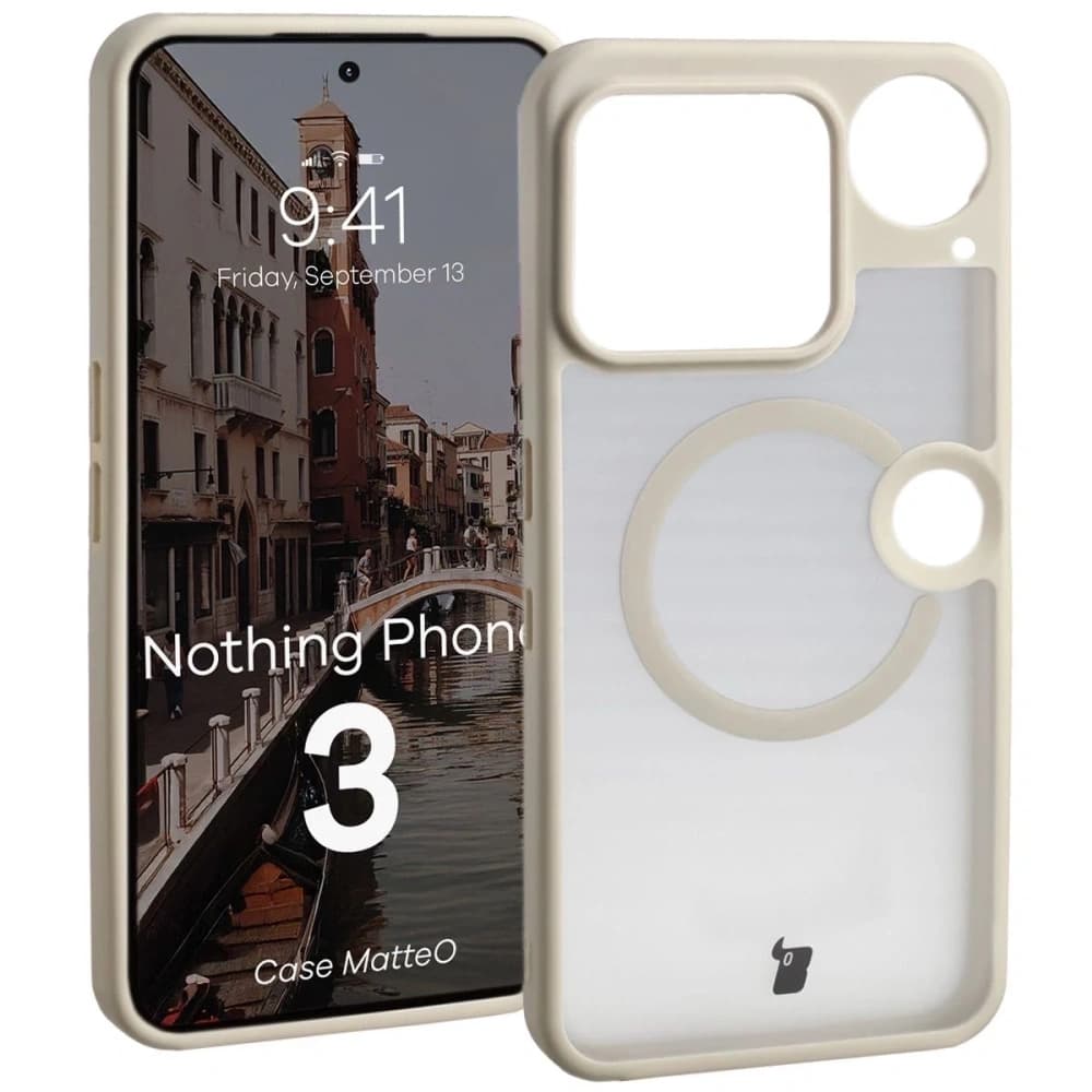 Bizon Case MatteO Magnetic Nothing Phone (3) smoky beige - 1