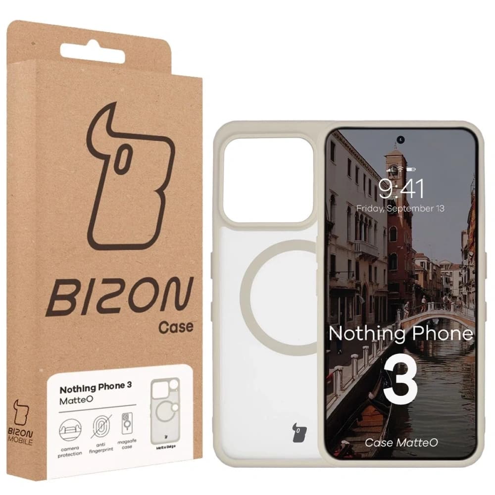 Bizon Case MatteO Magnetic Nothing Phone (3) smoky beige - 7