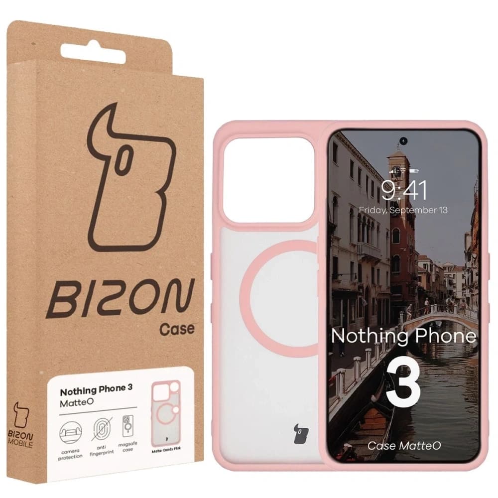 Bizon Case MatteO Magnetic Nothing Phone (3) smoky light pink - 7