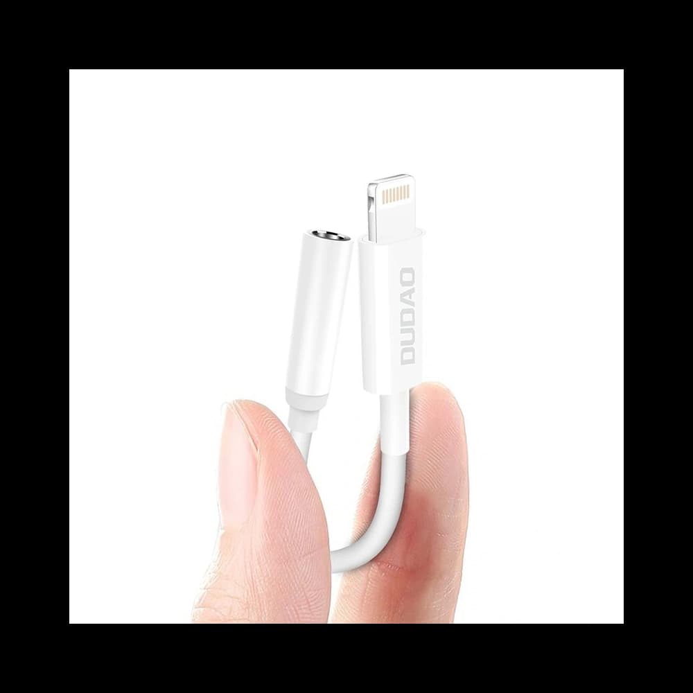 DUDAO L16i Audio-Adapter Lightning / Mini-Klinke 3,5 mm weiß - 2