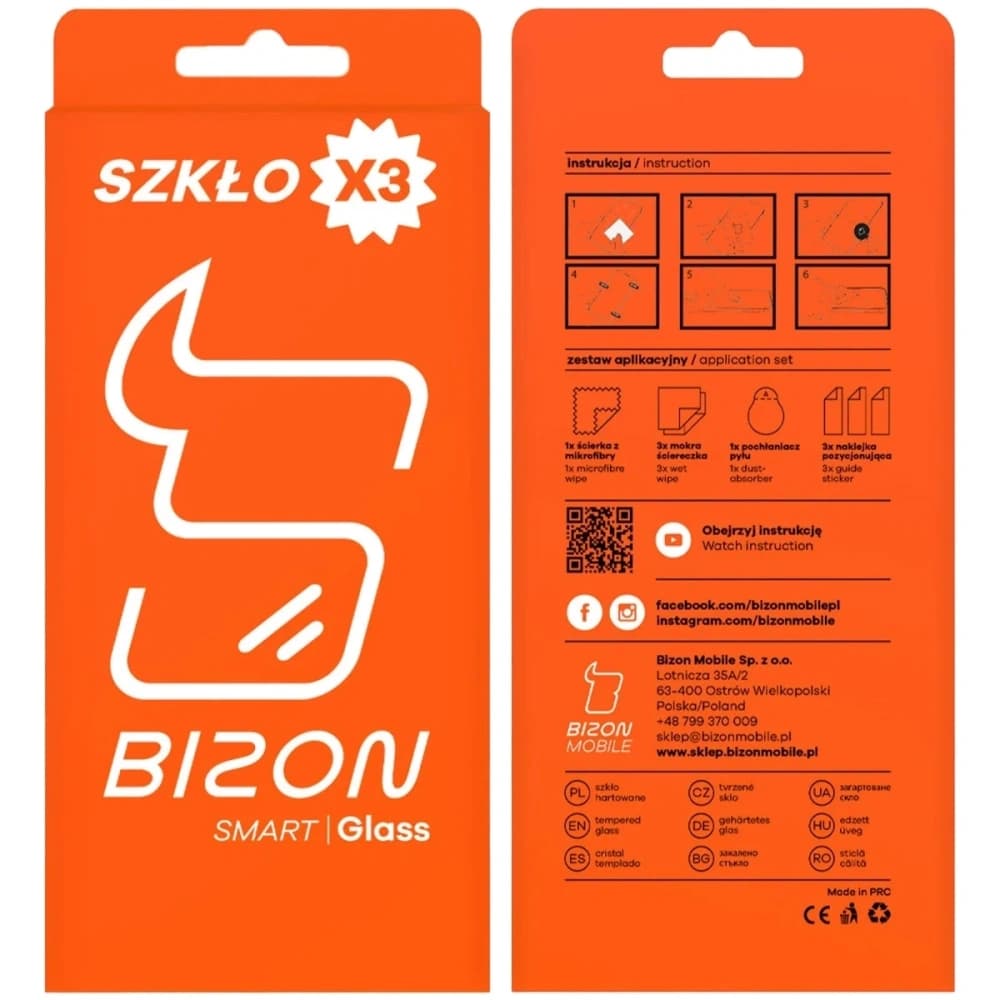 Bizon Smart 2.5D Glas Apple iPhone 17 / 17 Pro / 16 Pro [3 PACK] - 5