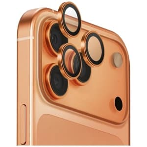Szkło na obiektyw aparatu UNIQ Optix Aluminium Camera Lens Protector do Apple iPhone 17 Pro / iPhone 17 Pro Max z aplikatorem bursztynowy