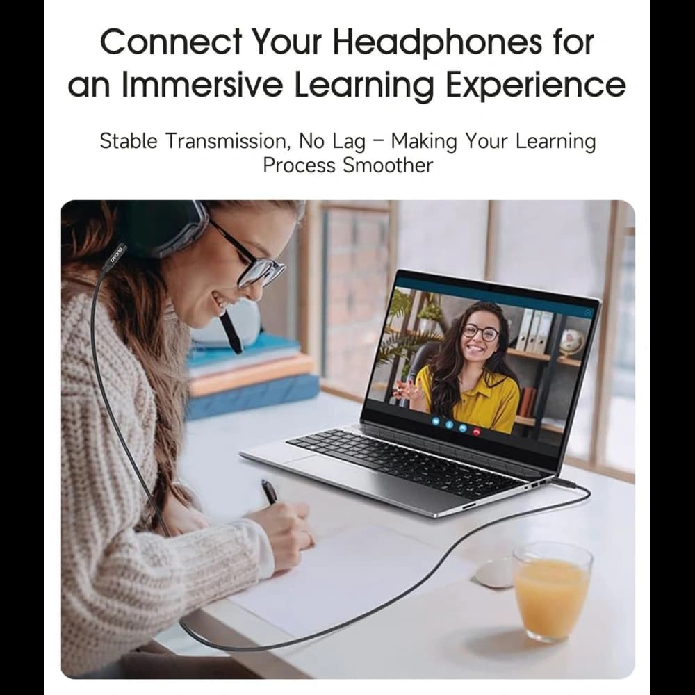 DUDAO L12S AUX-Kabel Mini-Klinke 3,5 mm 1 m 3-polig Stereo schwarz - 5