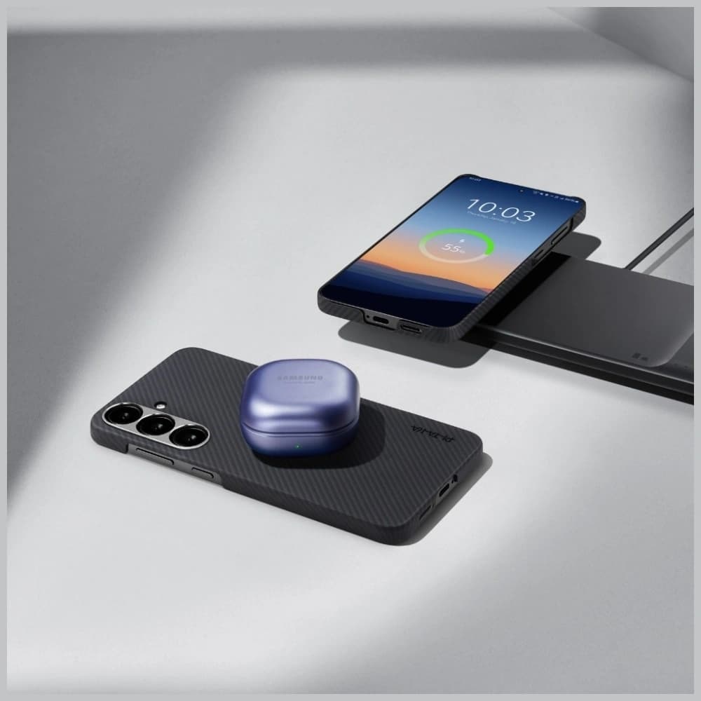 PITAKA Ultra-Dünn MagSafe Samsung Galaxy S25 schwarz grau - 11