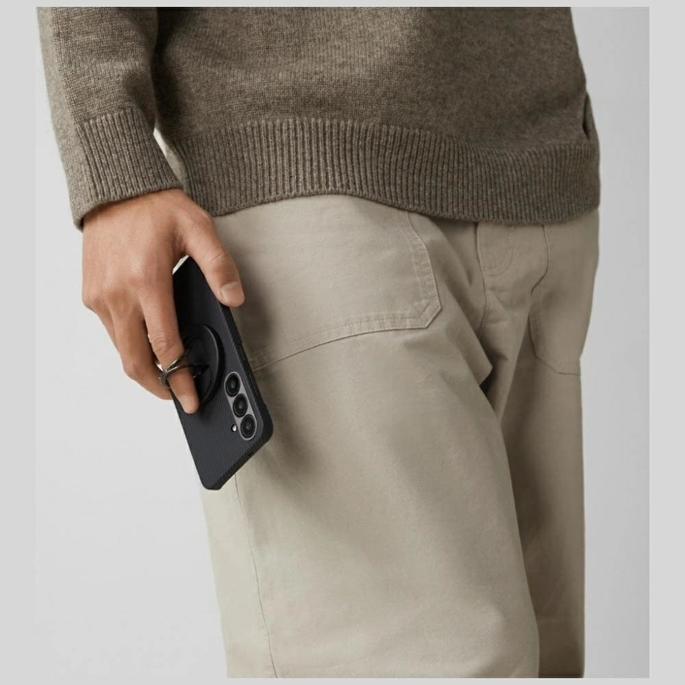 PITAKA Ultra-Dünn MagSafe Samsung Galaxy S25 schwarz grau - 12