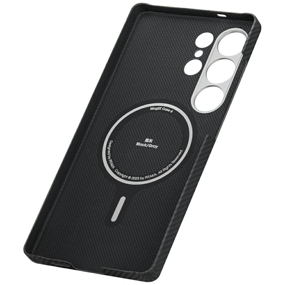 PITAKA Ultra-Dünn MagSafe Samsung Galaxy S25 Ultra schwarz grau - 10