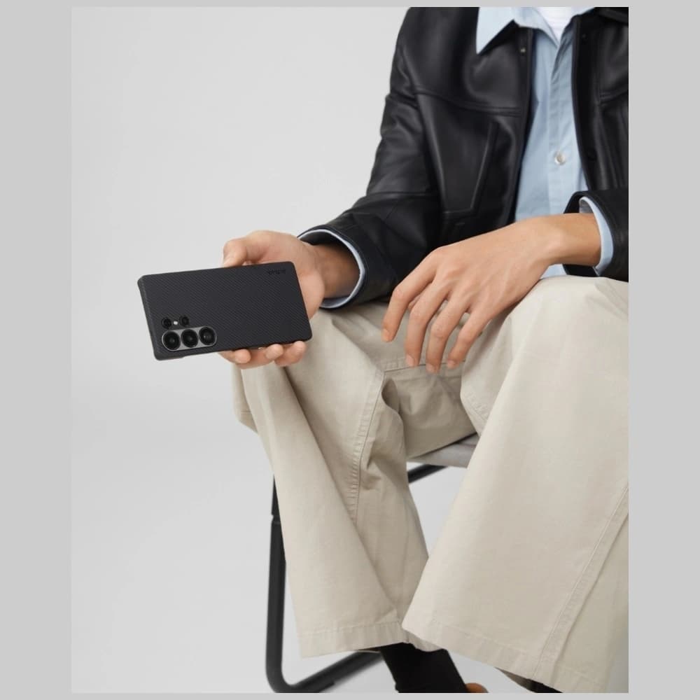 PITAKA Ultra-Dünn MagSafe Samsung Galaxy S25 Ultra schwarz grau - 13