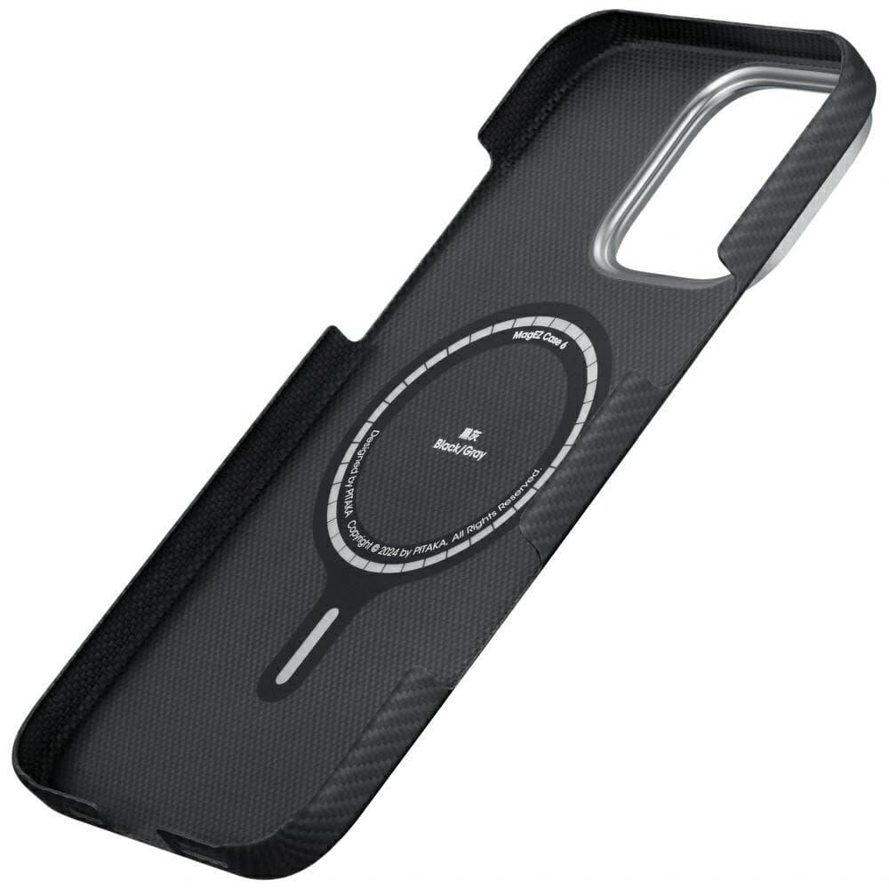 PITAKA Ultra-Slim MagSafe Apple iPhone 16 Pro Max black grey - 6