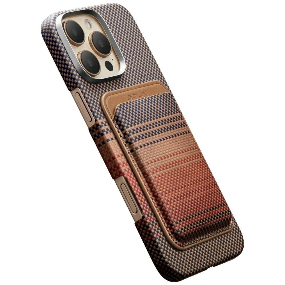 PITAKA Woven Magnetic Wallet MagSafe sunset - 8