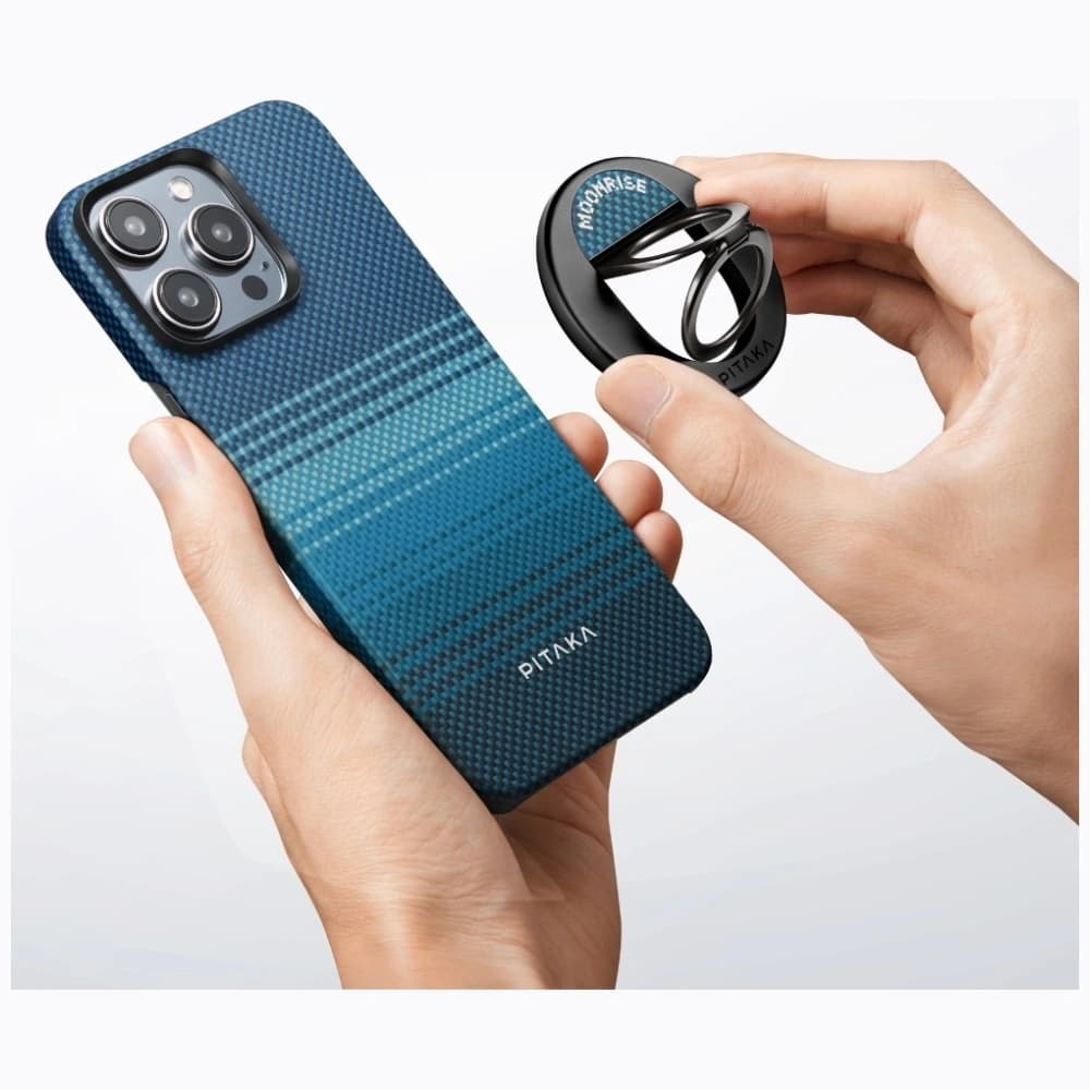 PITAKA MagEZ Grip 3 MagSafe Magnetischer Fingerhalter mit Ständerfunktion Moonrise - 12
