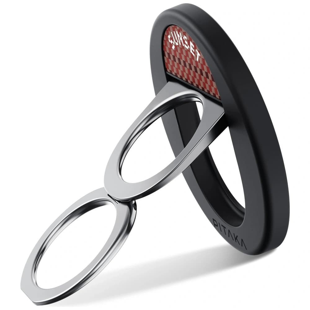 Uchwyt magnetyczny na palec PITAKA MagEZ Grip 3 MagSafe z funkcją podstawki sunset - 4