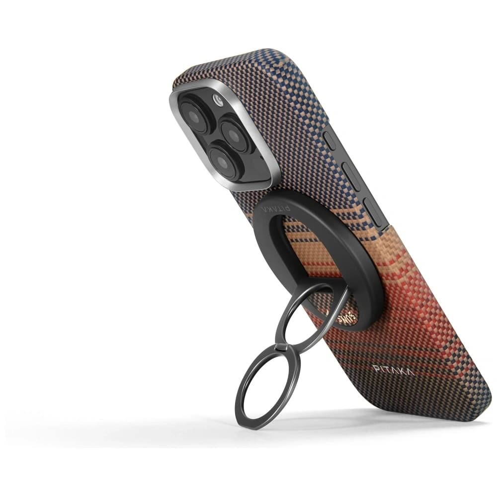 Uchwyt magnetyczny na palec PITAKA MagEZ Grip 3 MagSafe z funkcją podstawki sunset - 8