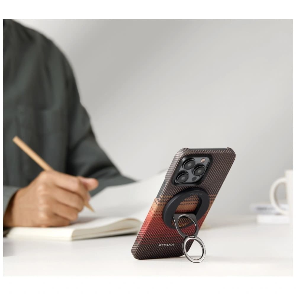 Uchwyt magnetyczny na palec PITAKA MagEZ Grip 3 MagSafe z funkcją podstawki sunset - 13