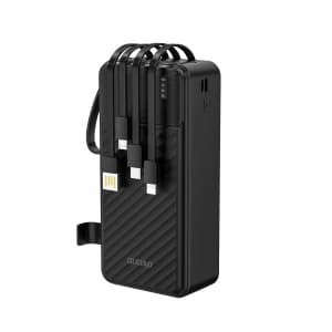 Dudao K11 Max Powerbank 30000mAh with built-in cables black