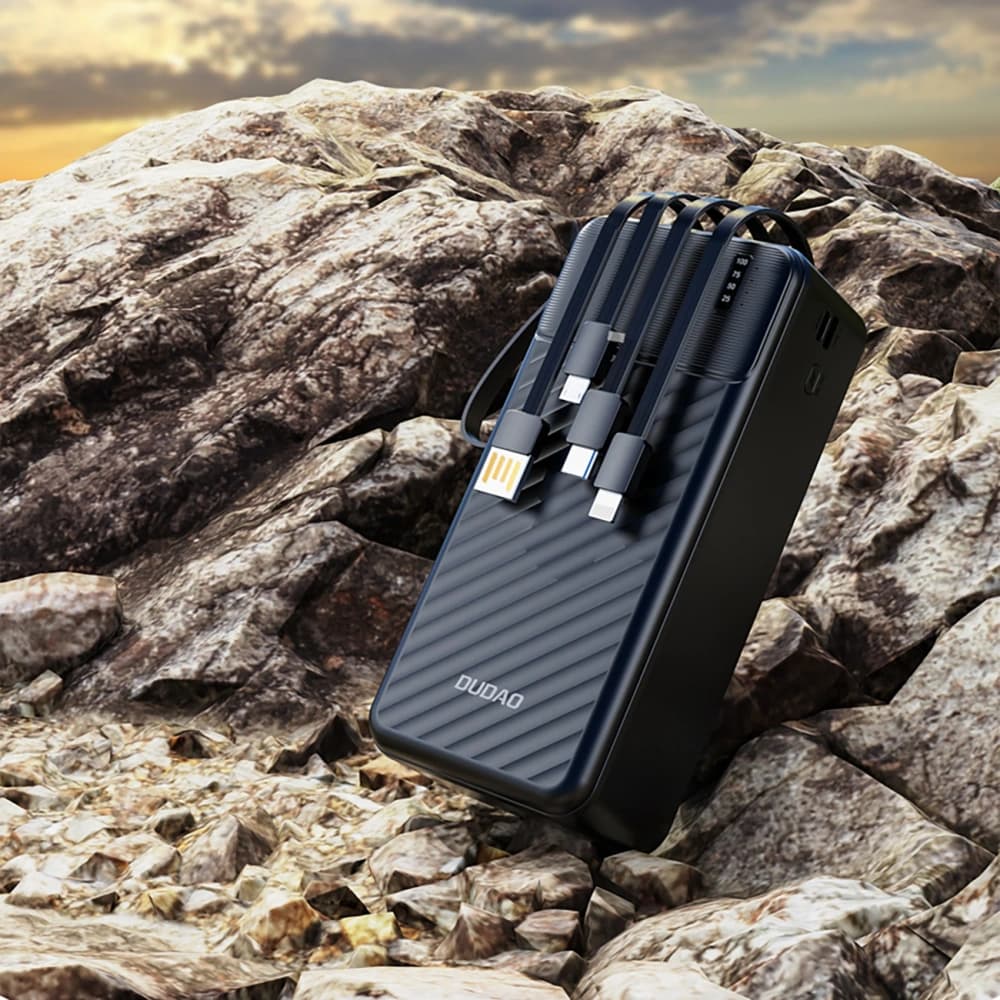 Dudao K11 Max Powerbank 30000mAh with built-in cables black - 5
