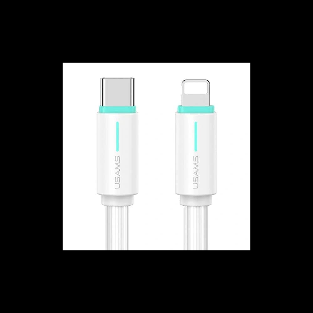 USAMS US-SJ735 SJ73530W YU Series SJ735USB02 USB-C / Lightning cable 1m white - 1