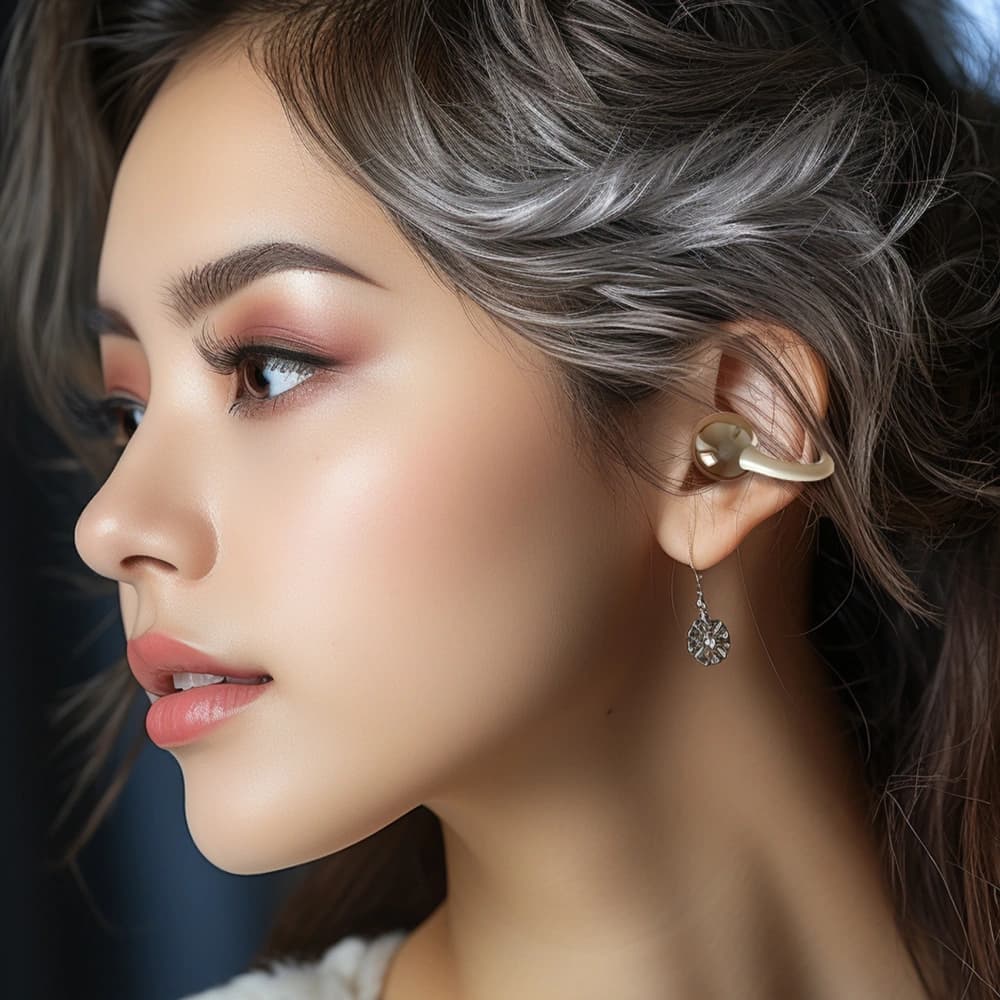 Dudao U20 TWS Offene Ohr Drahtlose Ohrhörer Bluetooth 5.4 schwarz - 3