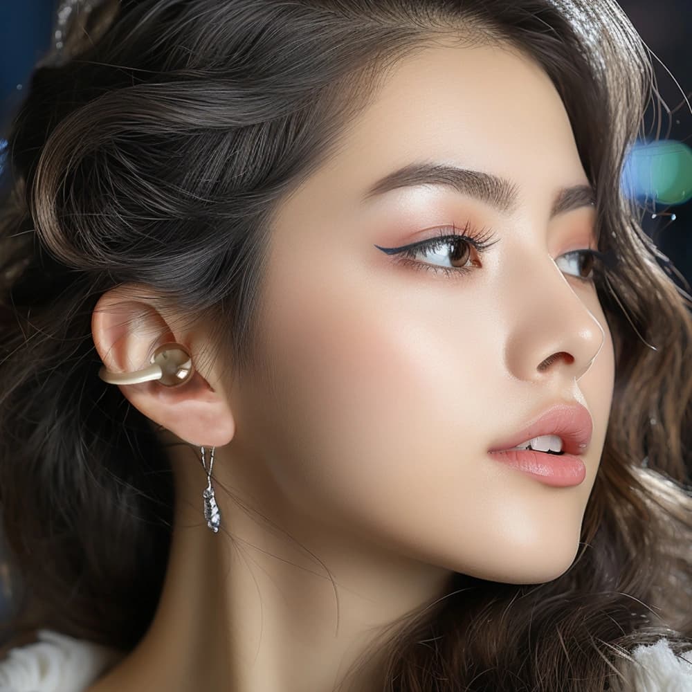 Dudao U20 TWS Offene Ohr Drahtlose Ohrhörer Bluetooth 5.4 schwarz - 4