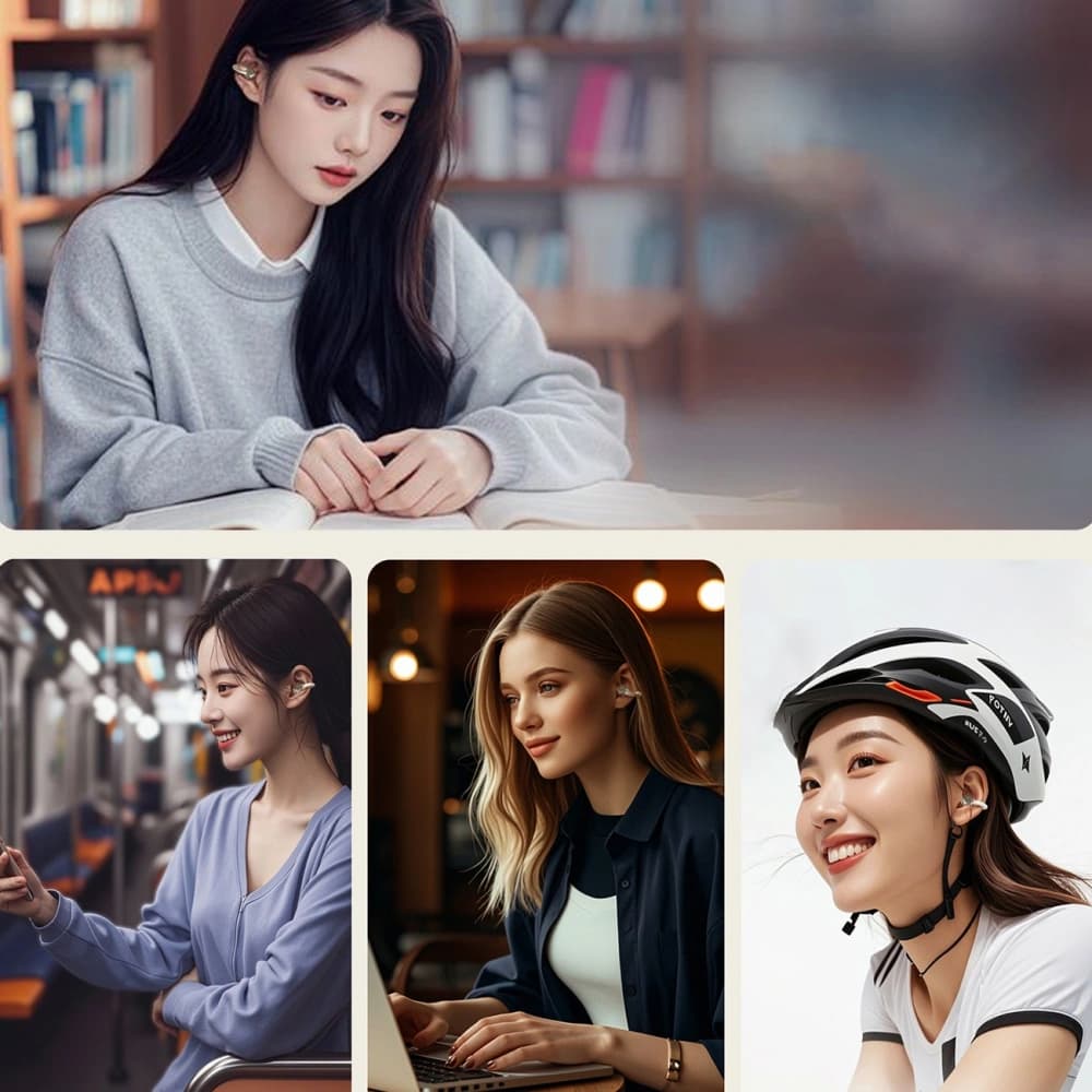 Dudao U20 TWS Offene Ohr Drahtlose Ohrhörer Bluetooth 5.4 schwarz - 5