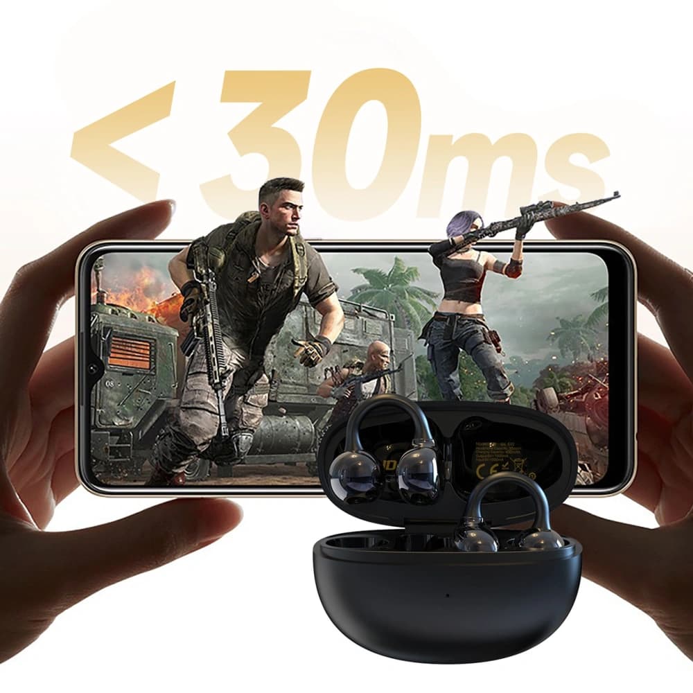 Dudao U20 TWS Offene Ohr Drahtlose Ohrhörer Bluetooth 5.4 schwarz - 4