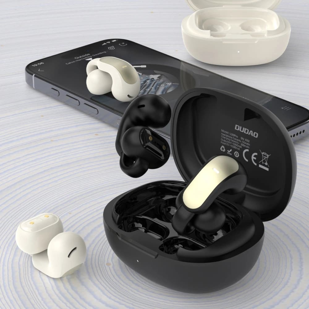 Dudao U20 Pro Open Ear Wireless Earbuds TWS Bluetooth 5.4 Black - 4