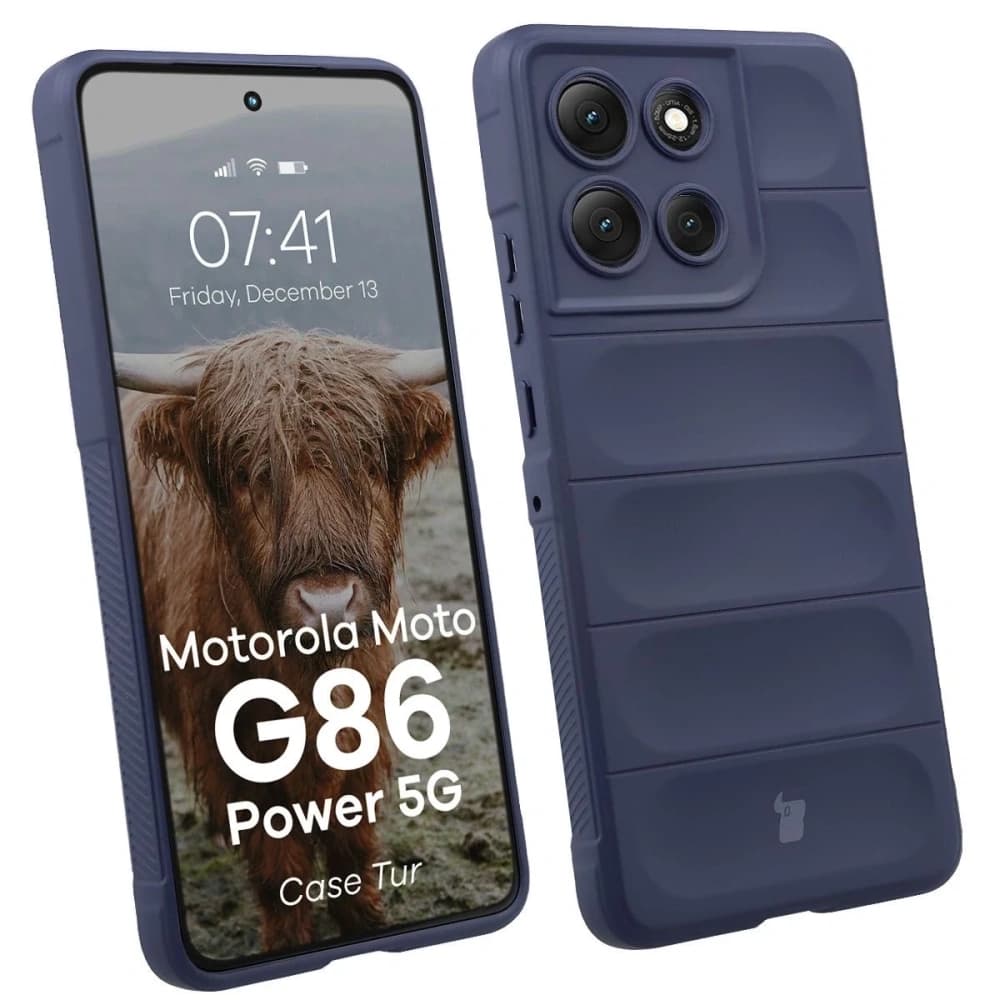 Bizon Case Tur Motorola Moto G86 Power 5G marineblau - 1