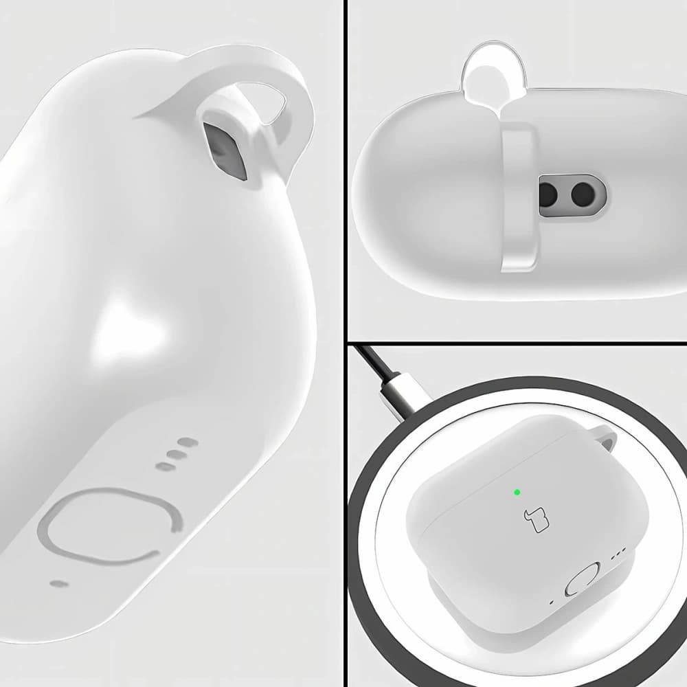 Bizon Case Kopfhörer Silikon AirPods Pro 3 weiß - 3