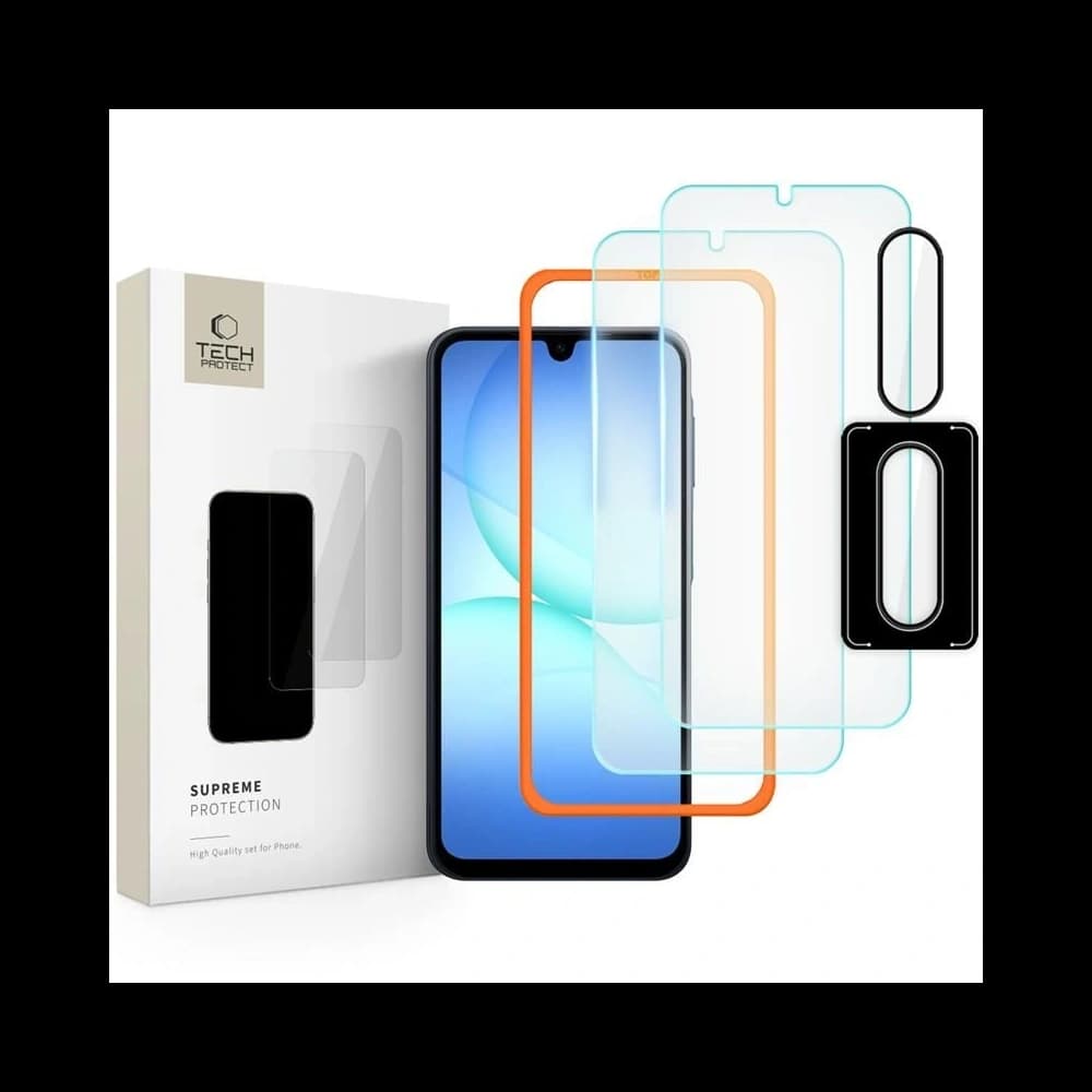 Tech-Protect Supreme Easy Set Samsung Galaxy A17 4G / 5G Clear [3 PACK] - 1
