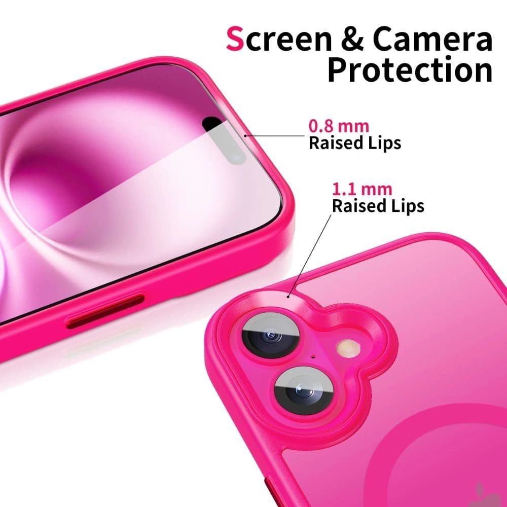 Tech-Protect MagMat MagSafe Apple iPhone 16 Blazing Pink - 2