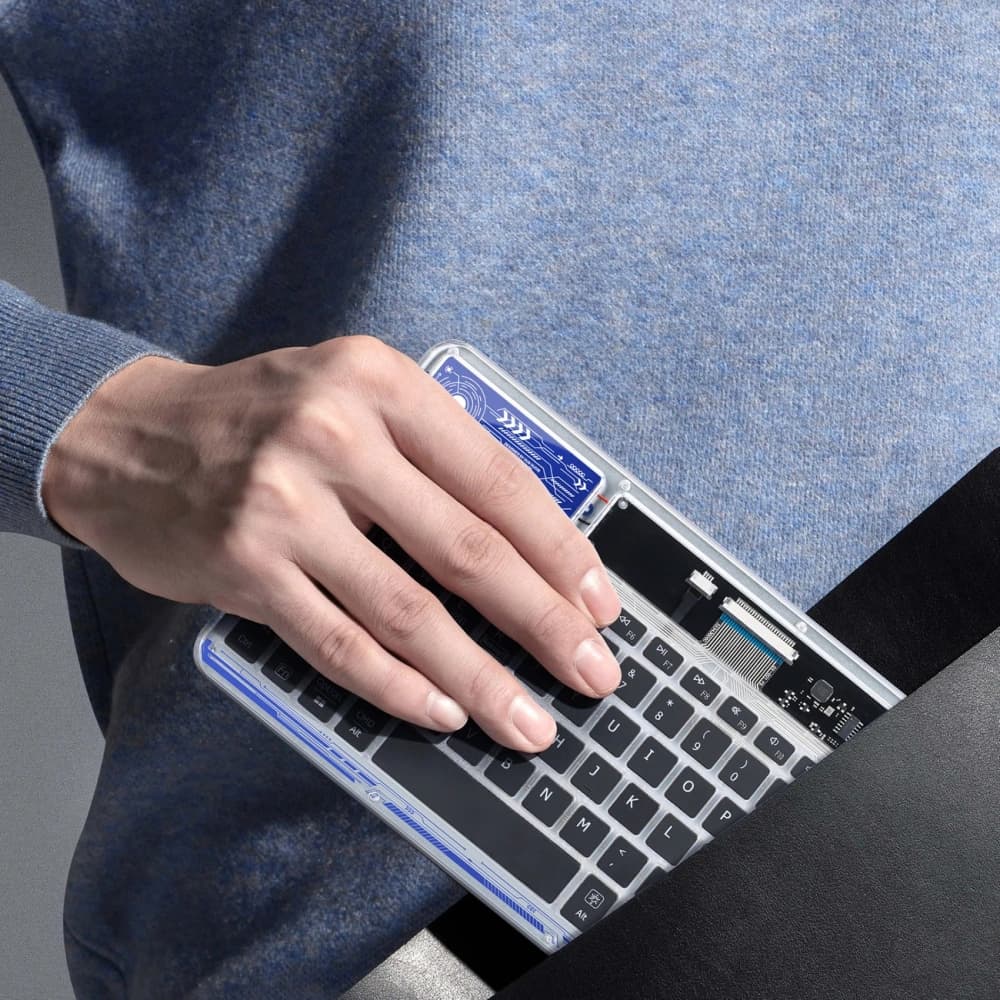 Dux Ducis Keyboard (CK Series) wireless for laptop/tablet/phone transparent - 11
