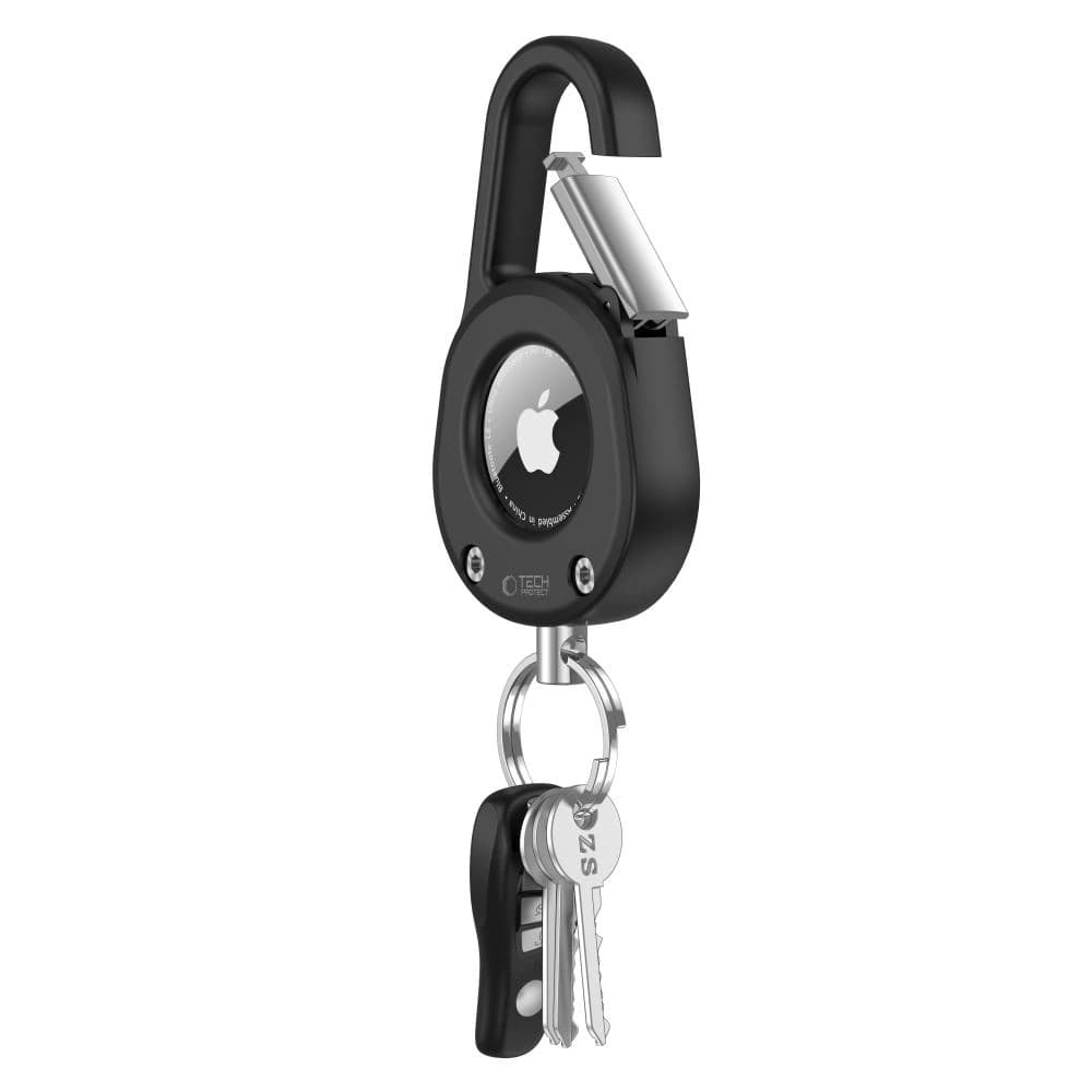 Tech-Protect Slidelock Carabiner Keychain Apple AirTag 1 / 2 Black - 4