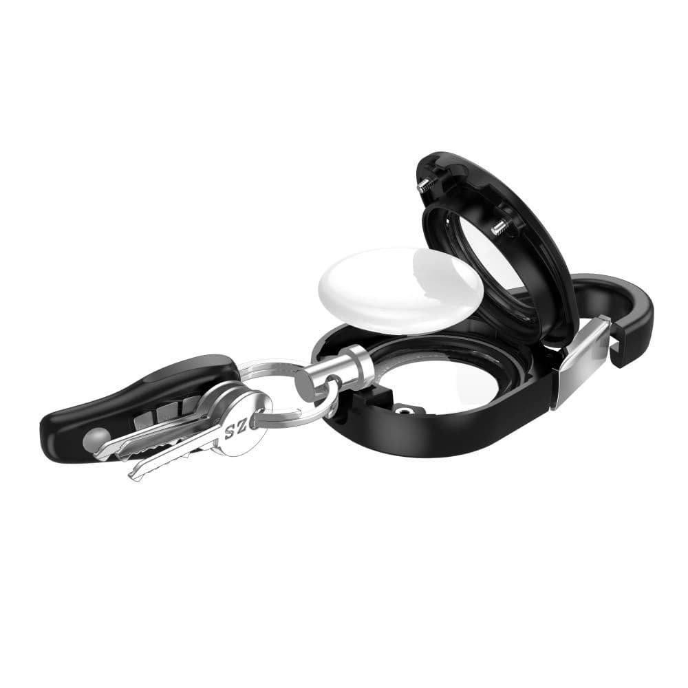Tech-Protect Slidelock Carabiner Keychain Apple AirTag 1 / 2 Black - 5