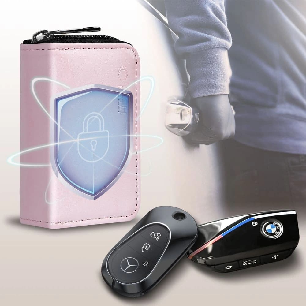 Tech-Protect KLR300 Pouch Keyless RFID Signal Blocker Case Pink - 3