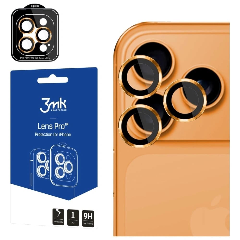 3MK Lens Protection Pro Apple iPhone 17 Pro / 17 Pro Max orange - 1
