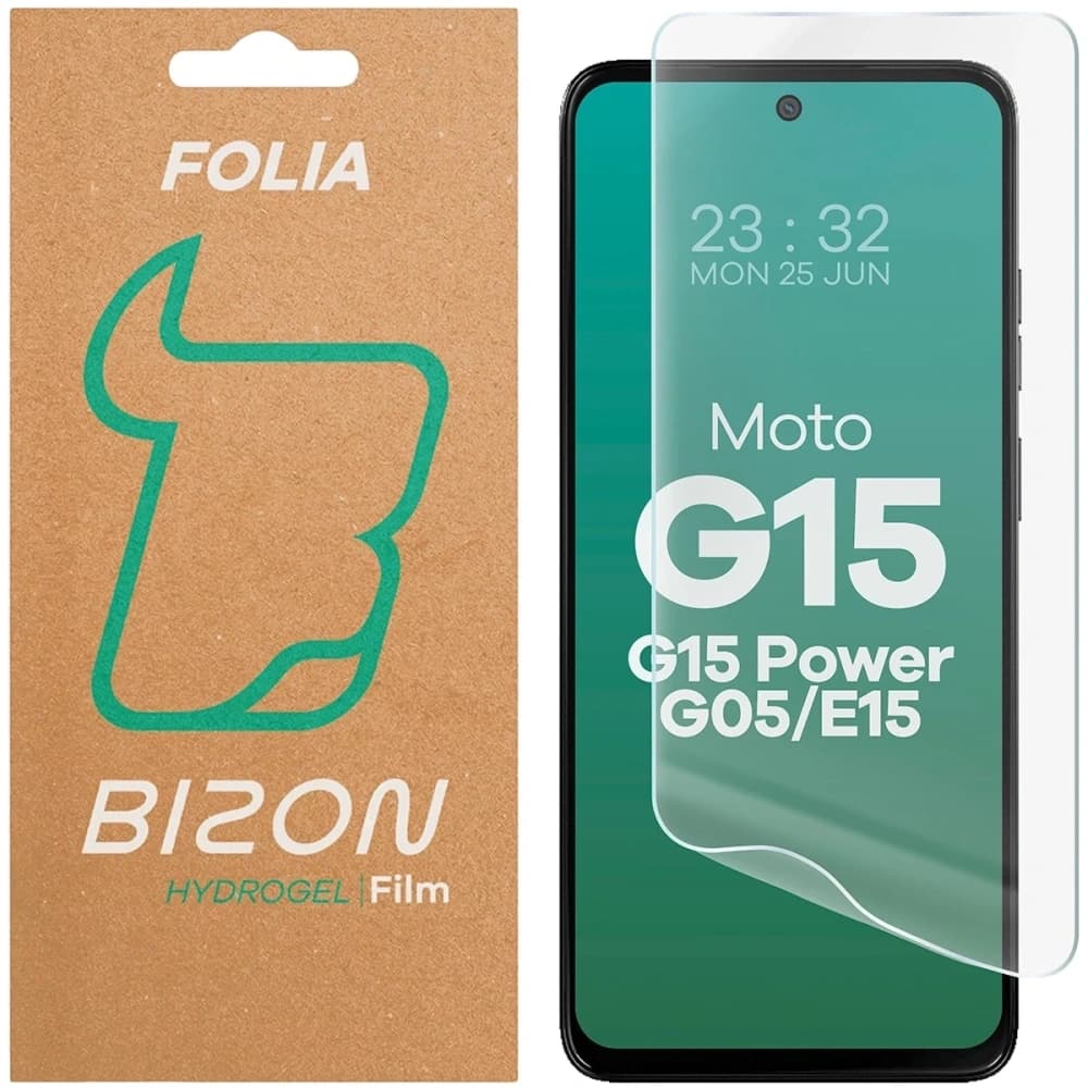 Bizon Glass Hydrogel Front Motorola Moto G15 / G15 Power / G05 / E15 - 1