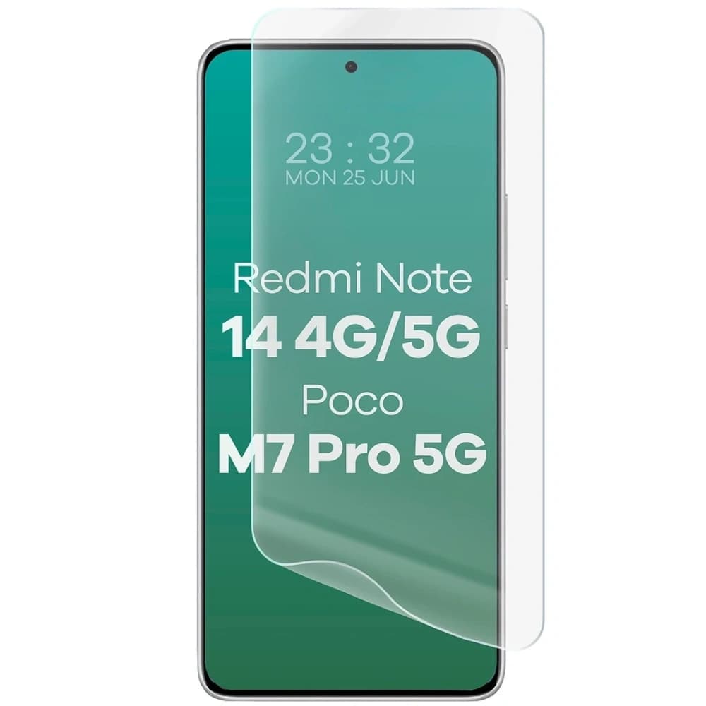 Bizon Glass Hydrogel Front für Xiaomi Redmi Note 14 4G / 14 5G / POCO M7 Pro 5G - 5