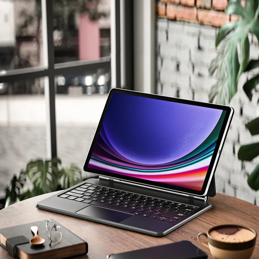 Dux Ducis Tastatur MK Serie Bluetooth Samsung Galaxy Tab S9+ Plus / S8+ Plus / S7+ Plus schwarz - 5