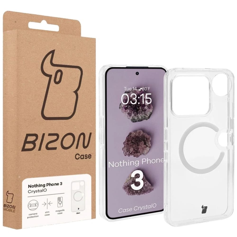 Bizon Case CrystalO Magnetic Nothing Phone (3) clear - 7