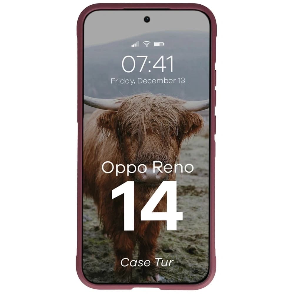 Bizon Case Tur Oppo Reno 14 burgunderrot - 5