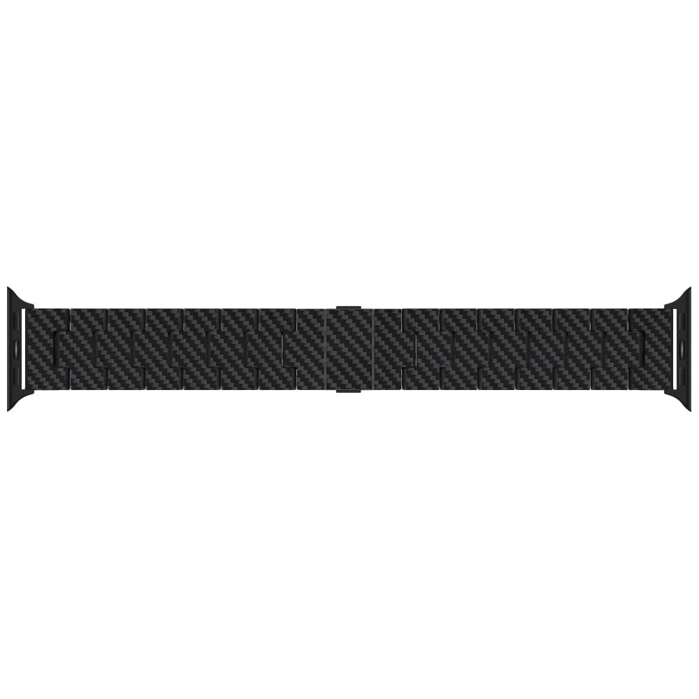 PITAKA Carbonfaser Retro Apple Watch 1/2/3/4/5/6/7/8/9/10/11/SE/SE 3/Ultra/Ultra 2/Ultra 3 schwarz grau - 7