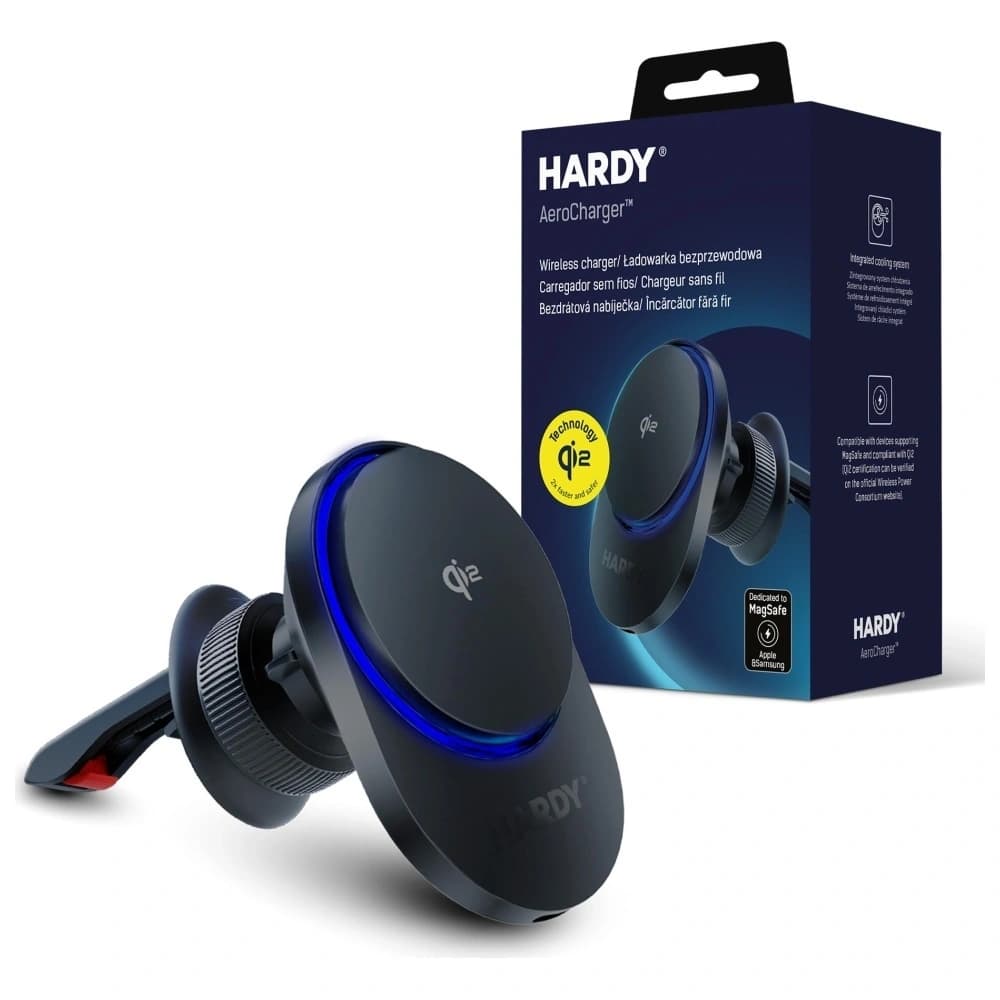 3MK Hardy AeroCharger 15W MPP Qi2 black wireless charger - 1